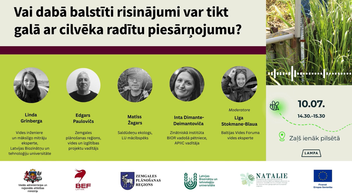 Recording of the discussion "Can nature-based solutions cope with human-induced pollution?"